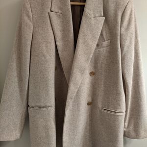 Mango Oversize Wool Blazer
